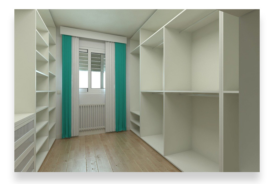 reformas de carpinteria de madera en Madrid vestidor